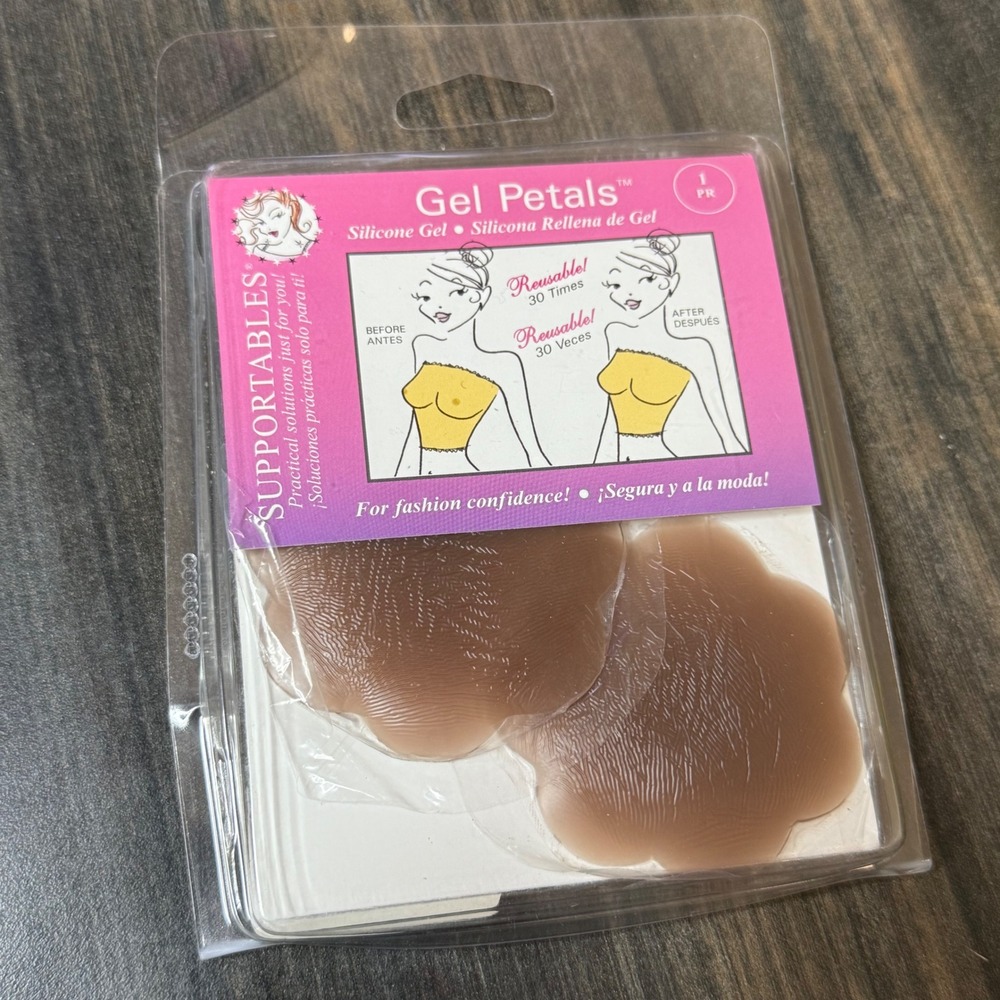 Supportables Gel Petals Silicone Nipple Covers Reusable 1‎ Pair Travel Tray